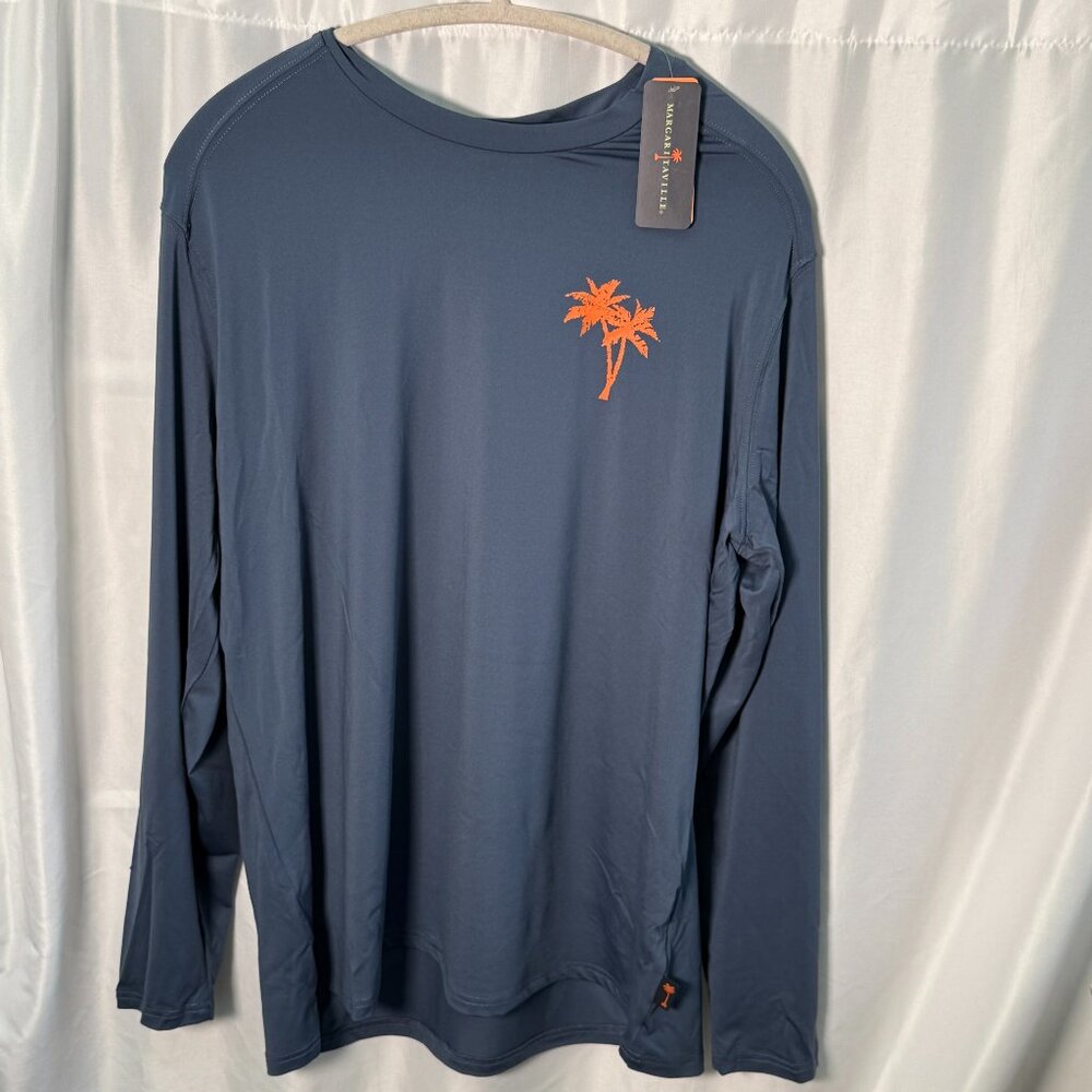 Margaritaville UPF 50 Rash Guard Shirt XL Jimmy Buffett Beach Shirt NWT